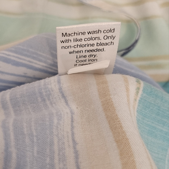 Sonoma Women's Tank Top 1X Multicolored Stripped Tank with Keyhole Tie - Picture 6 of 6